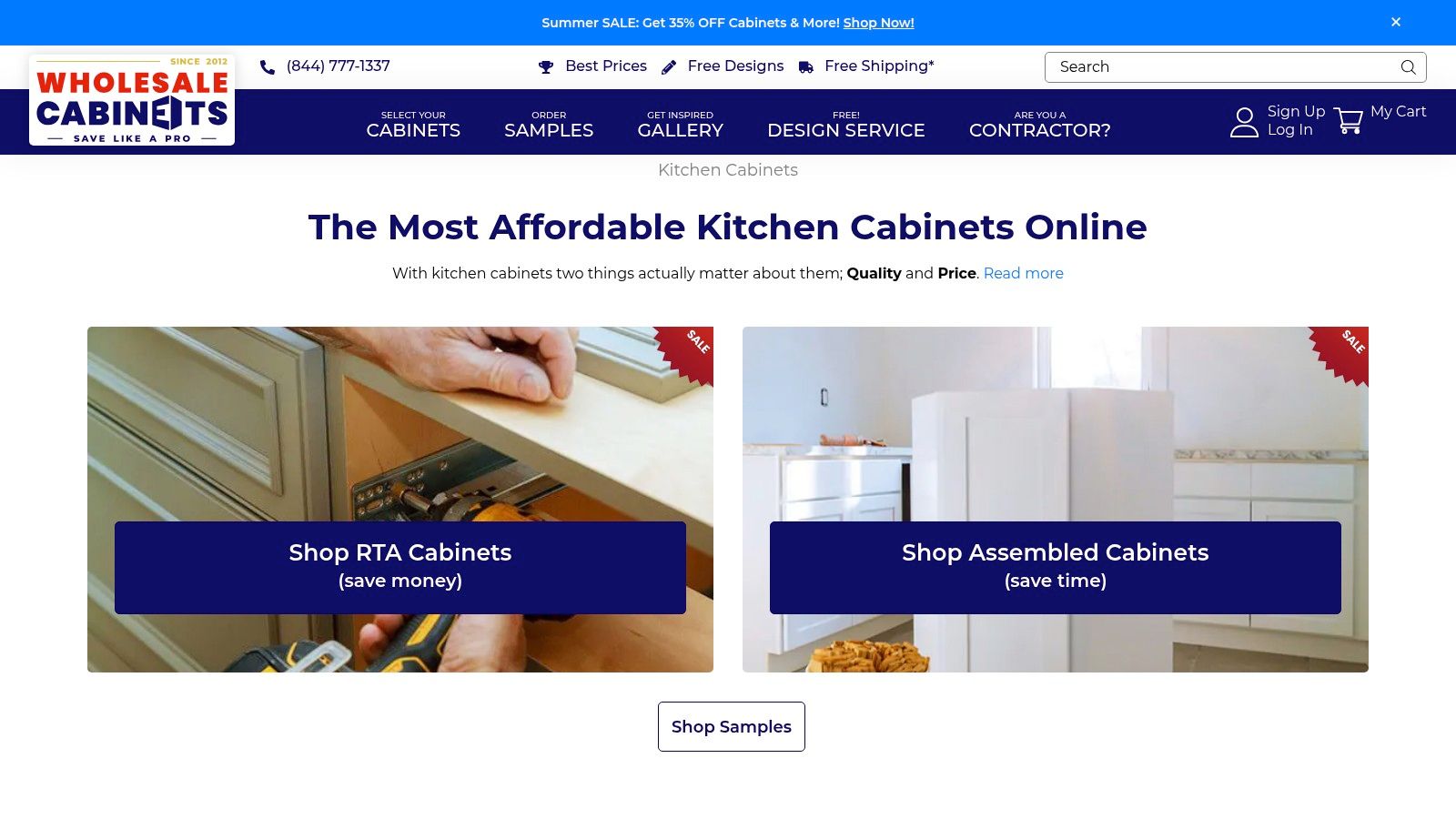 Wholesale Cabinets kitchen design example