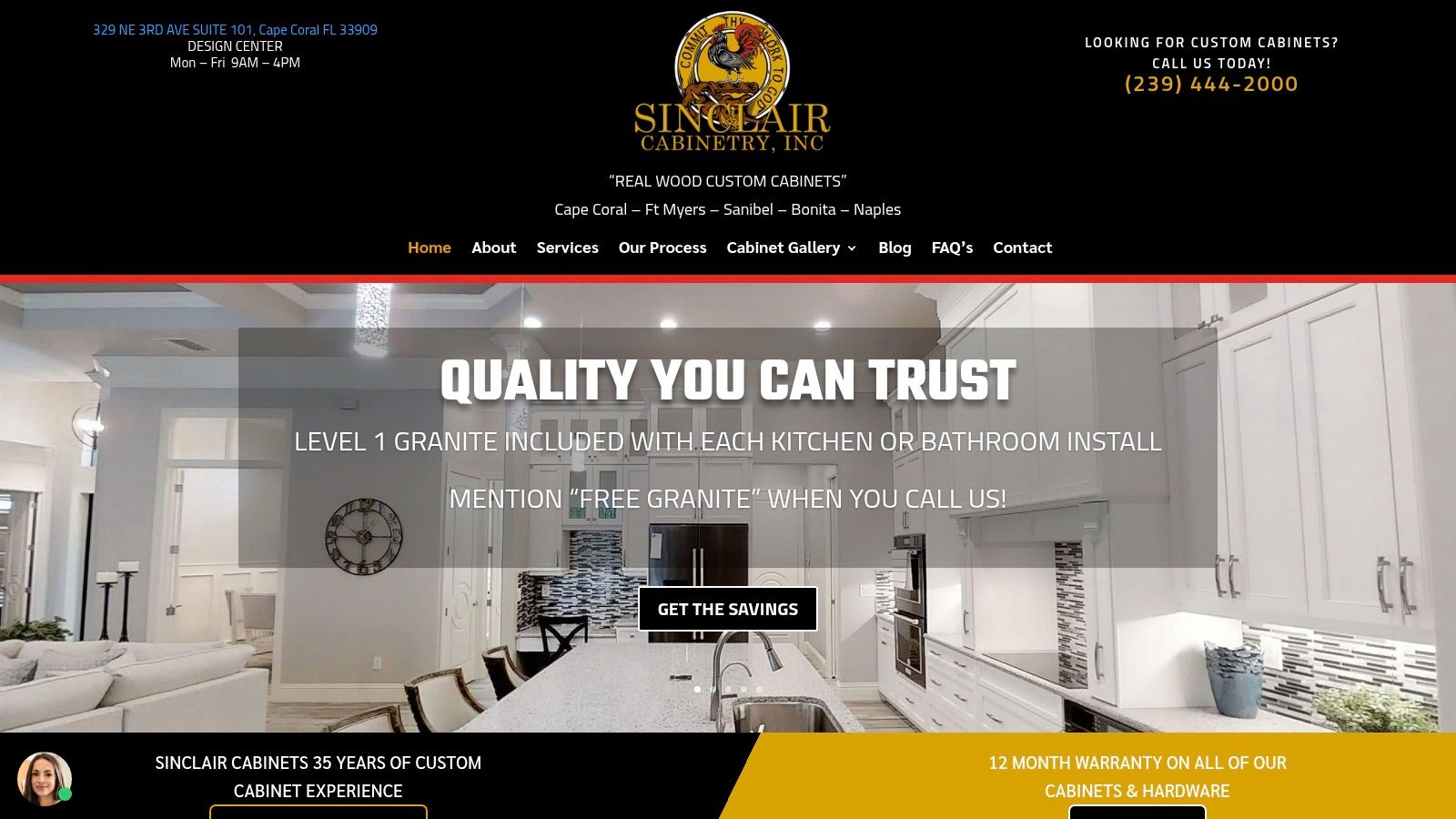 Sinclair Cabinetry inc: The Artisan Approach to Custom Wood Cabinets