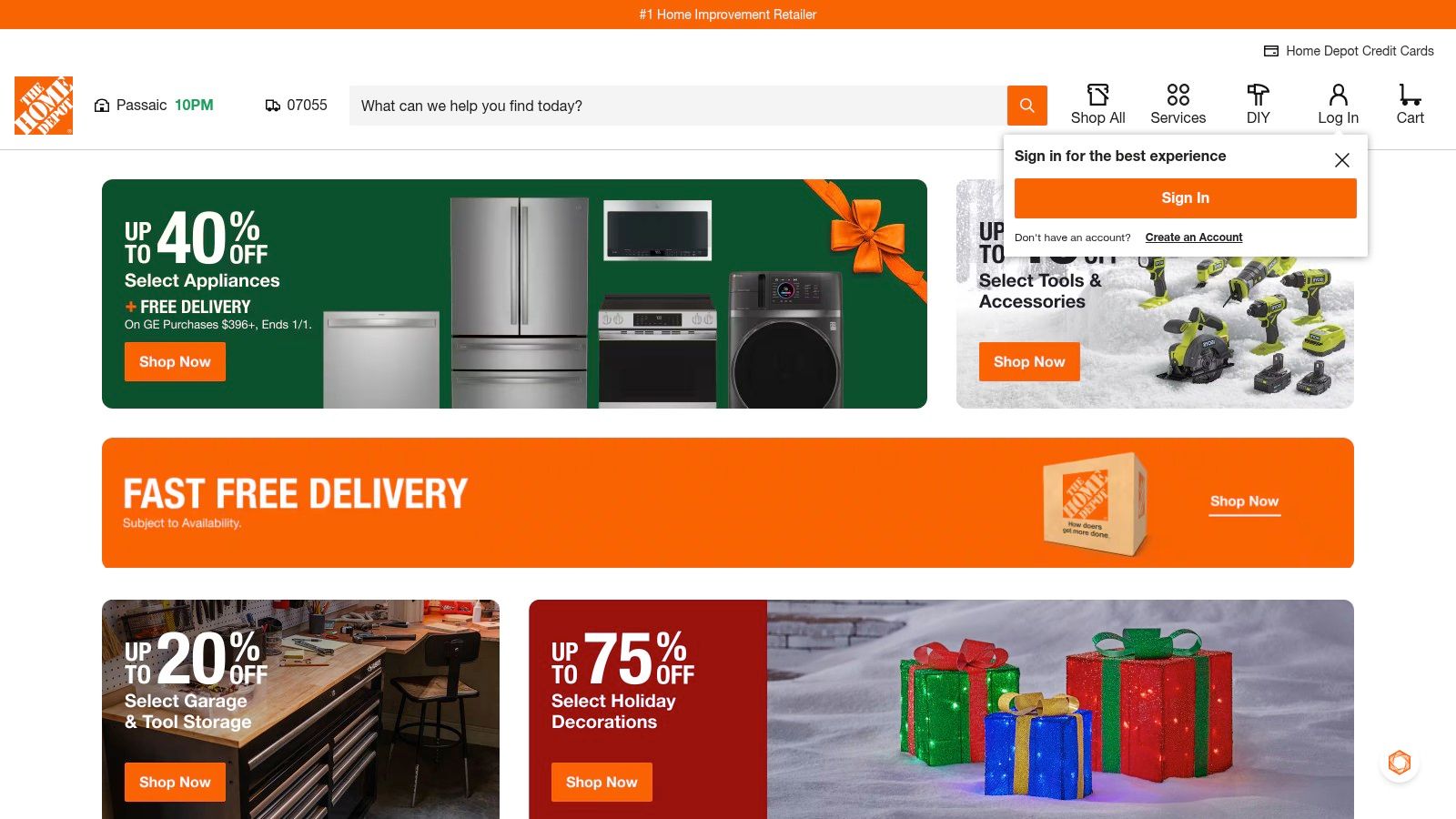 The Home Depot (Home Services > Bath Remodel)