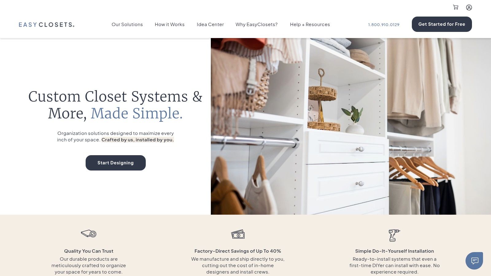 EasyClosets Wood Closet Systems