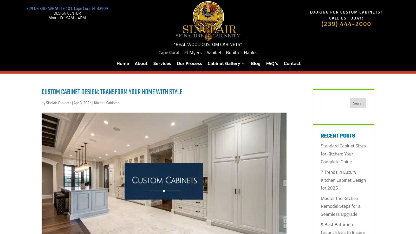 Sinclair Cabinetry inc: Premier Bespoke Craftsmanship