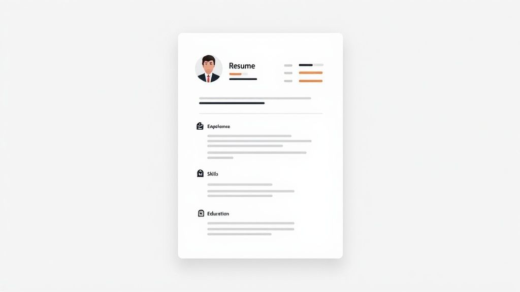 Infographic showing key data about Optimize Resume Format and Visual Design