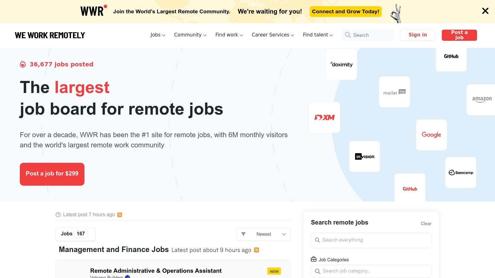 We Work Remotely (WWR)