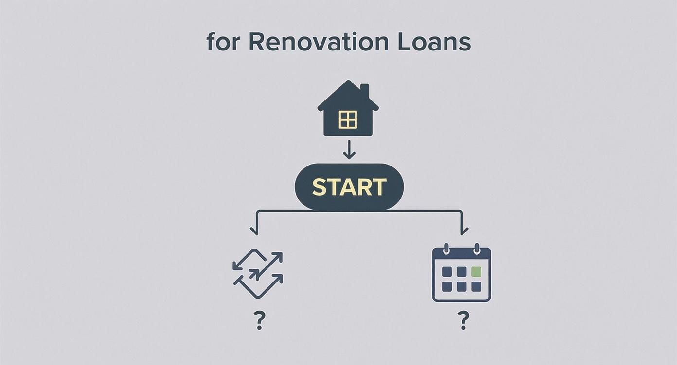 Infographic about loans for renovations