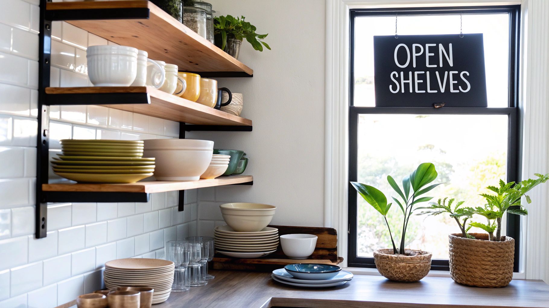 Open Shelving and Minimalist Storage