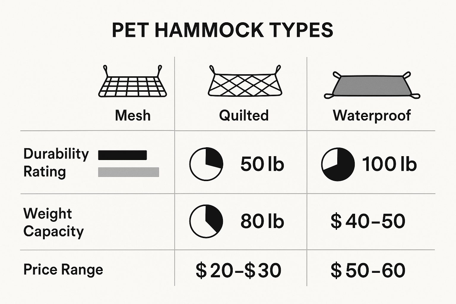 Infographic about pet hammock for car