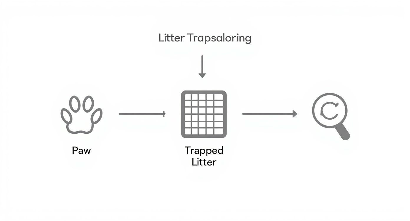 Infographic about best cat litter mat