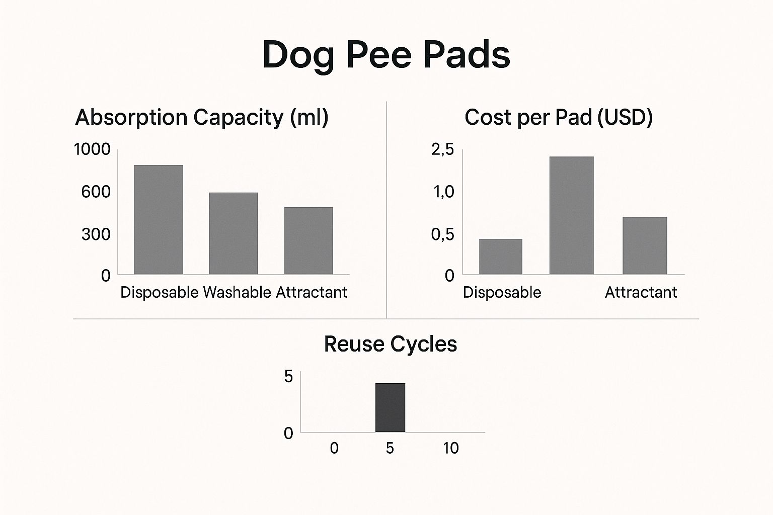 Infographic about pee pad dog