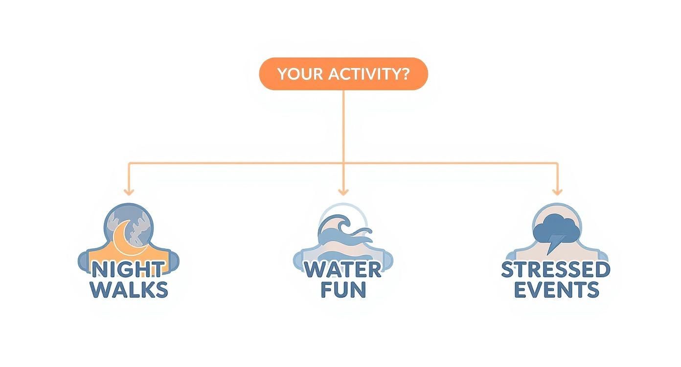 Infographic about small dog safety vest