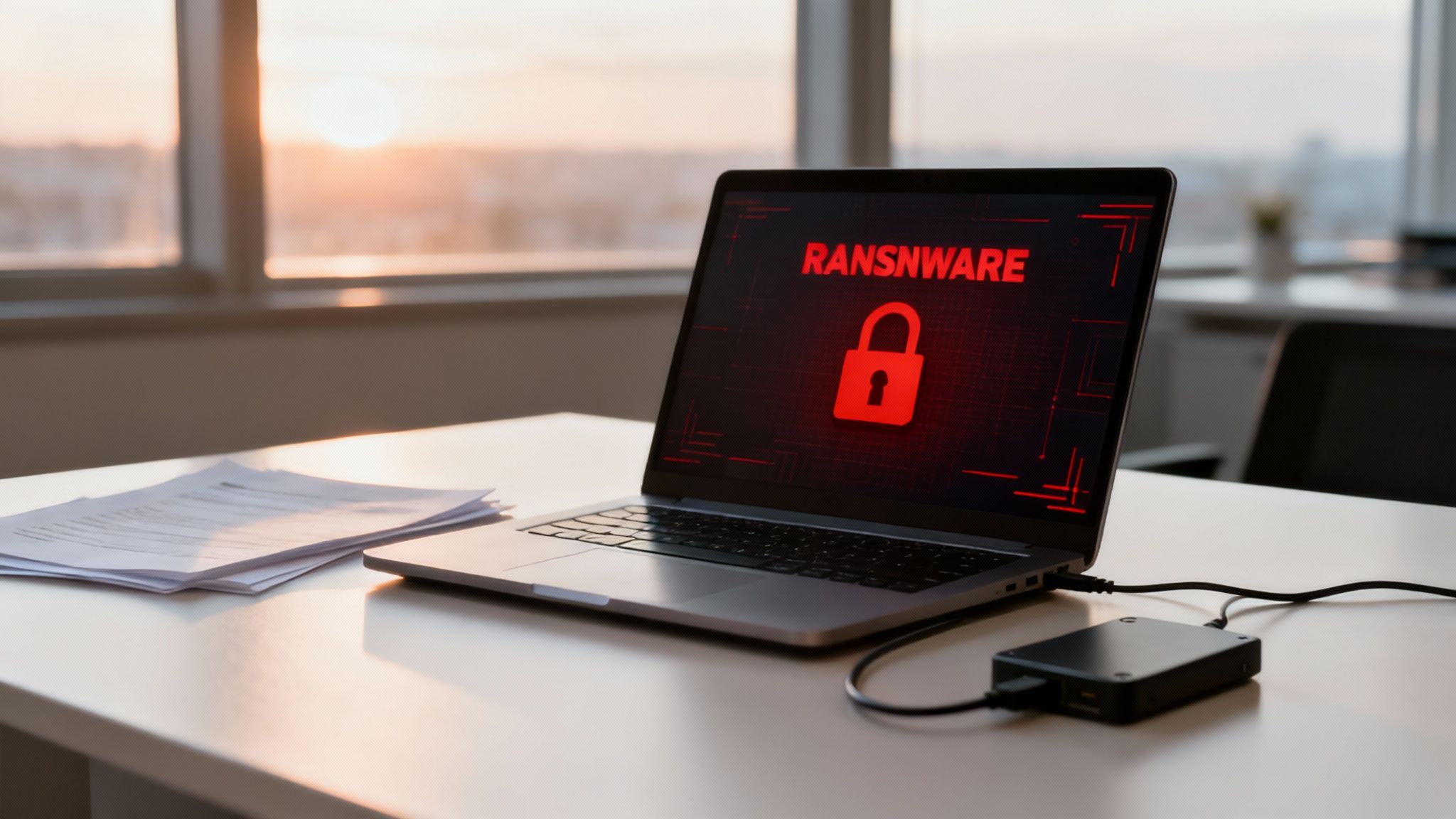 Ein Team von IT-Spezialisten arbeitet in einem Serverraum und prüft kritische Systeme, um die Geschäftskontinuität sicherzustellen.