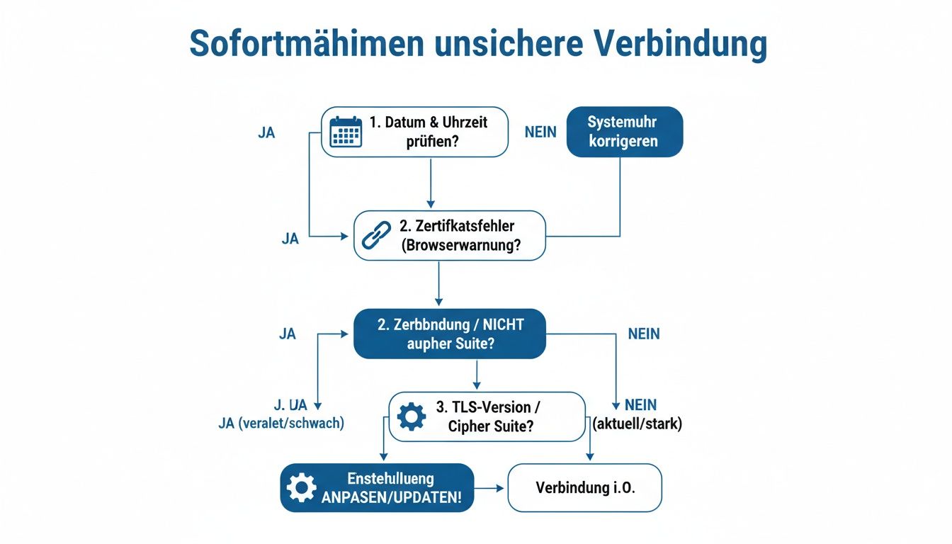 Infographic about dies ist keine sichere verbindung