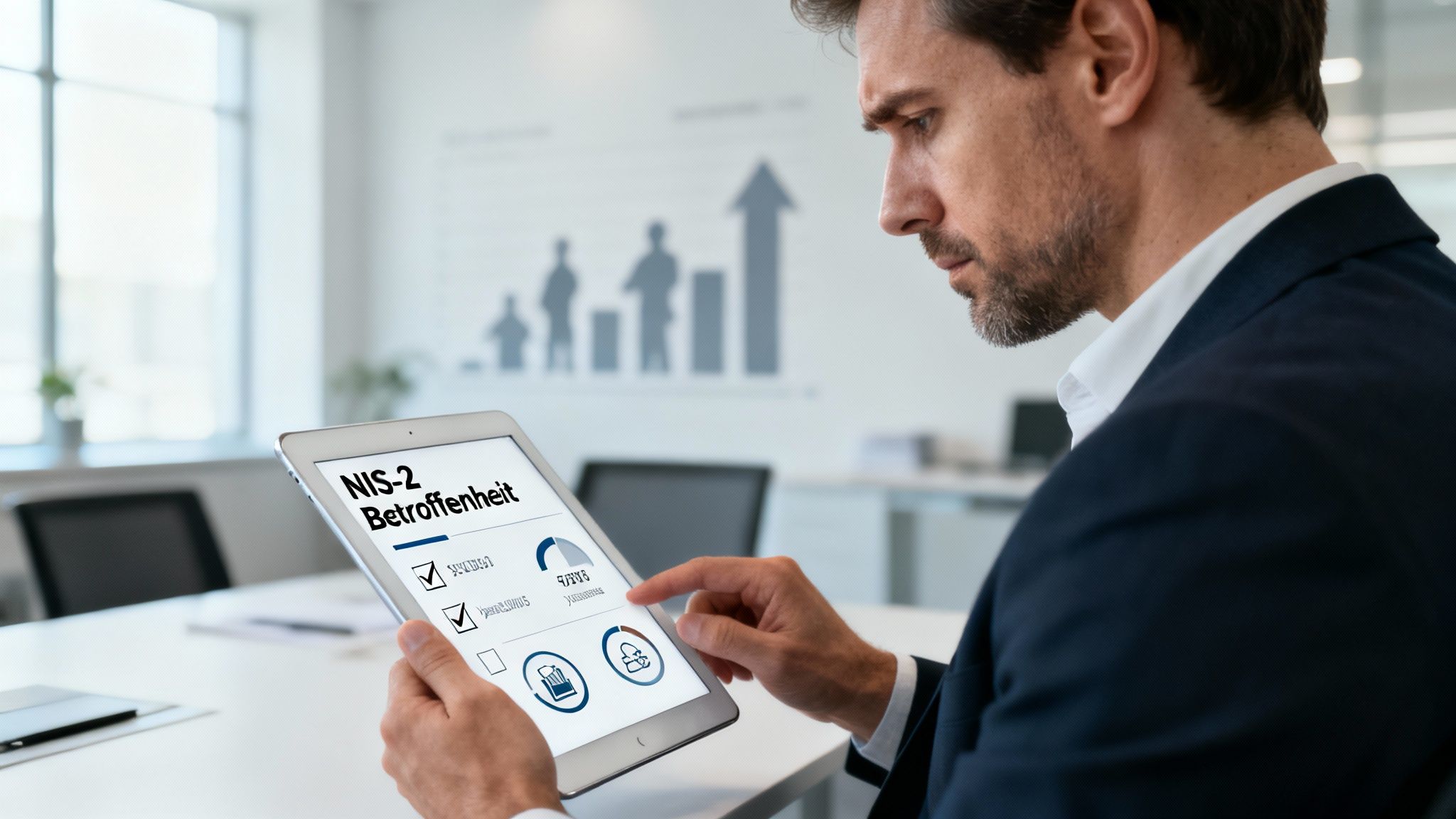 Gebäude verschiedener Industrien in einer Reihe