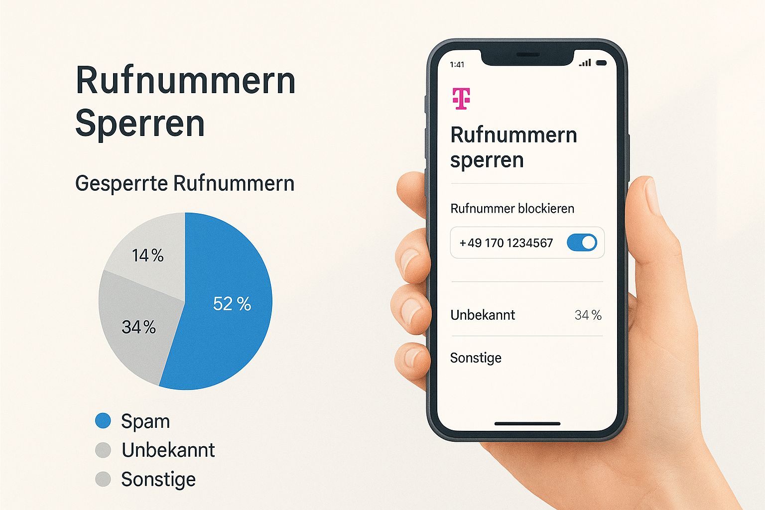 Infographic about telekom rufnummern sperren