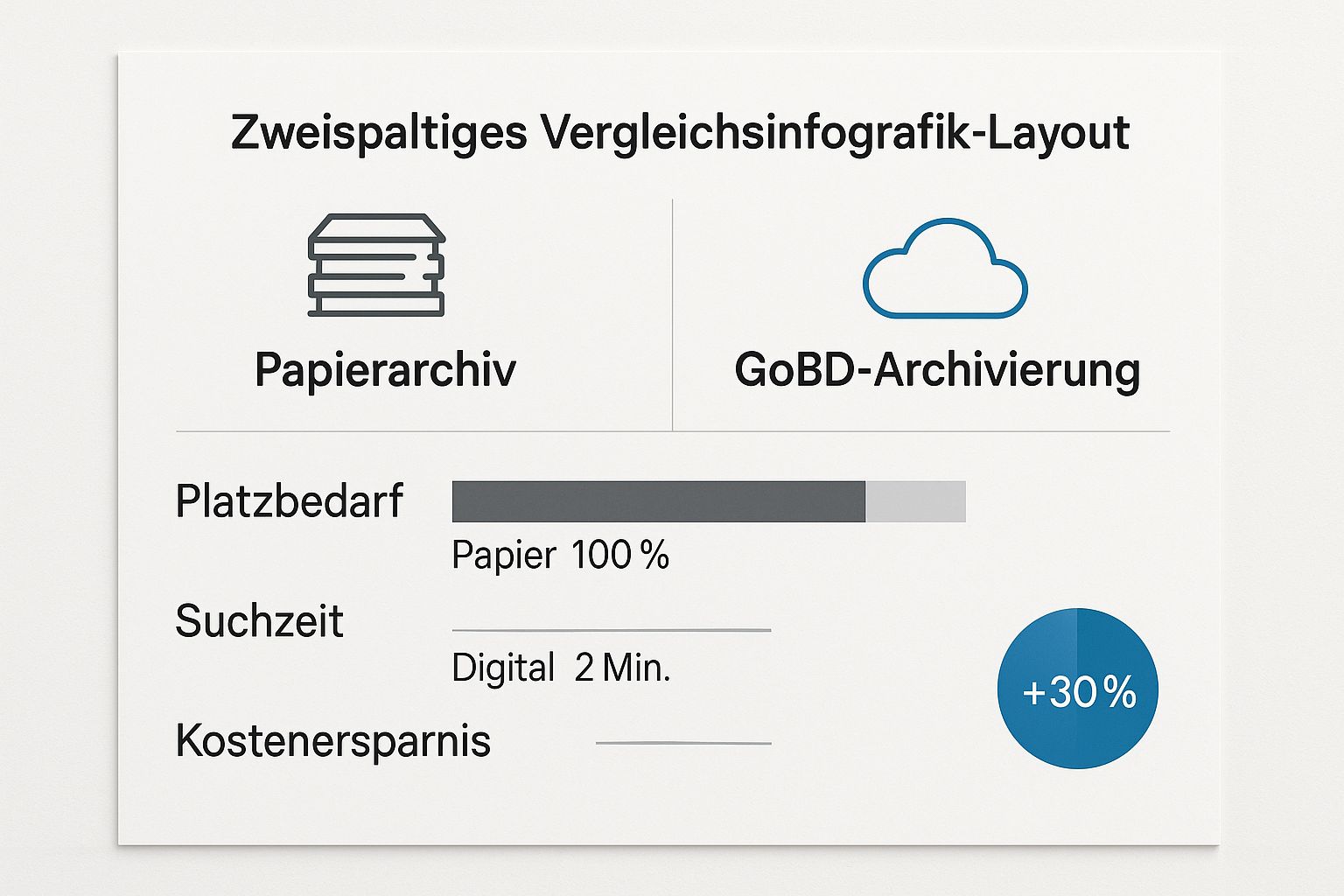 Infographic about gobd konforme archivierung