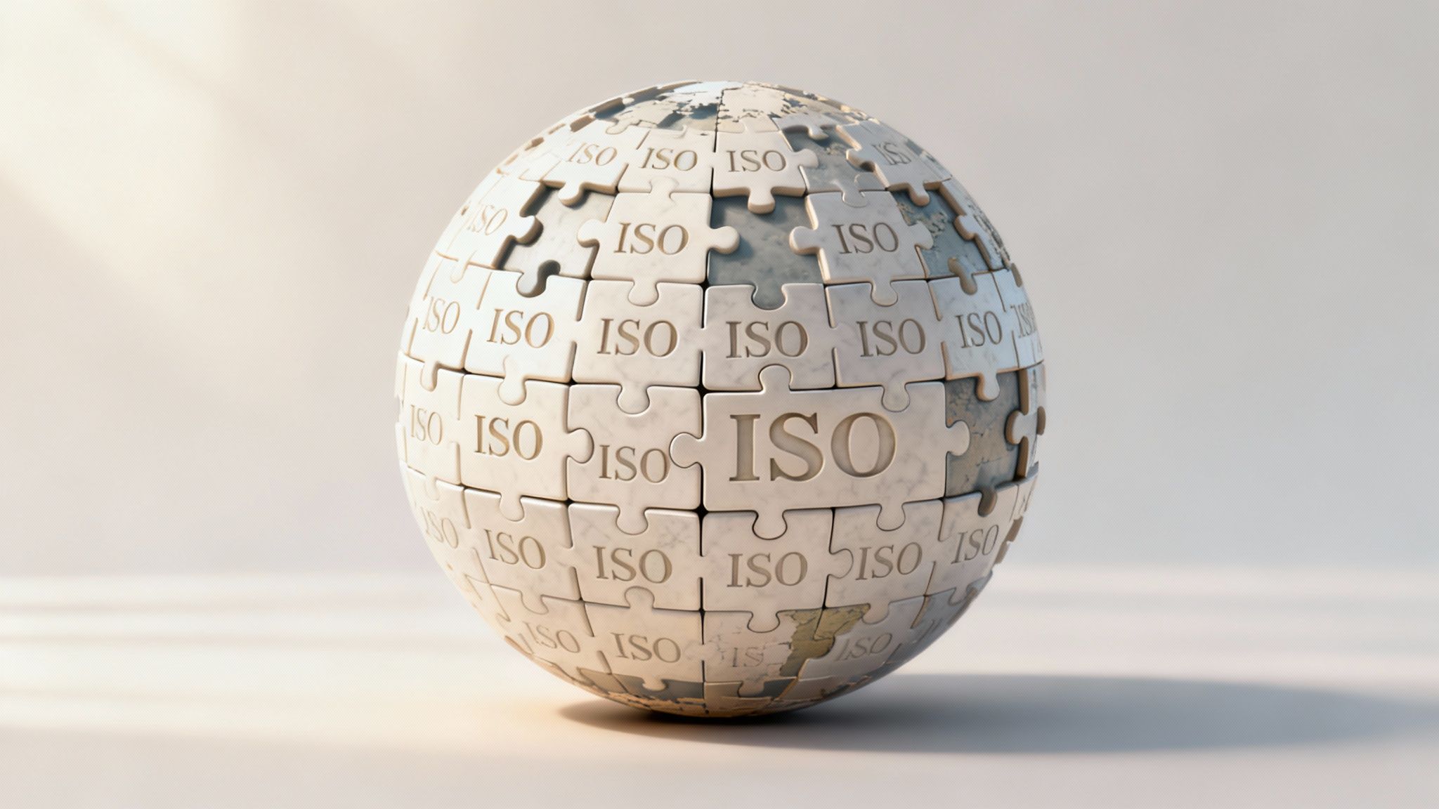 Eine Person, die ein ISO-Zertifikat mit einem Qualitätssiegel hält.