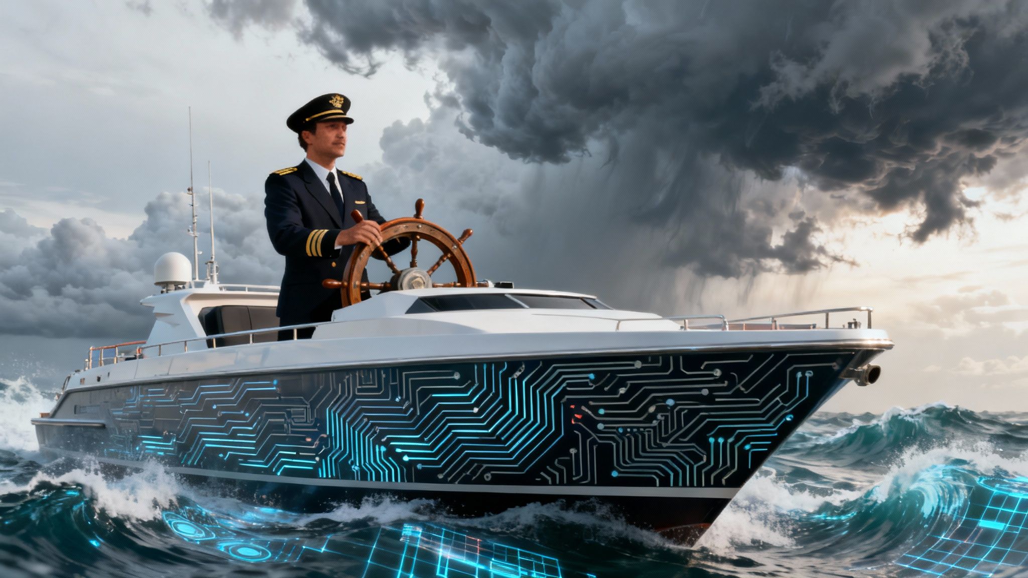 Ein IT-Experte arbeitet an einem Server-Rack und symbolisiert die proaktive Verwaltung durch einen MSP.