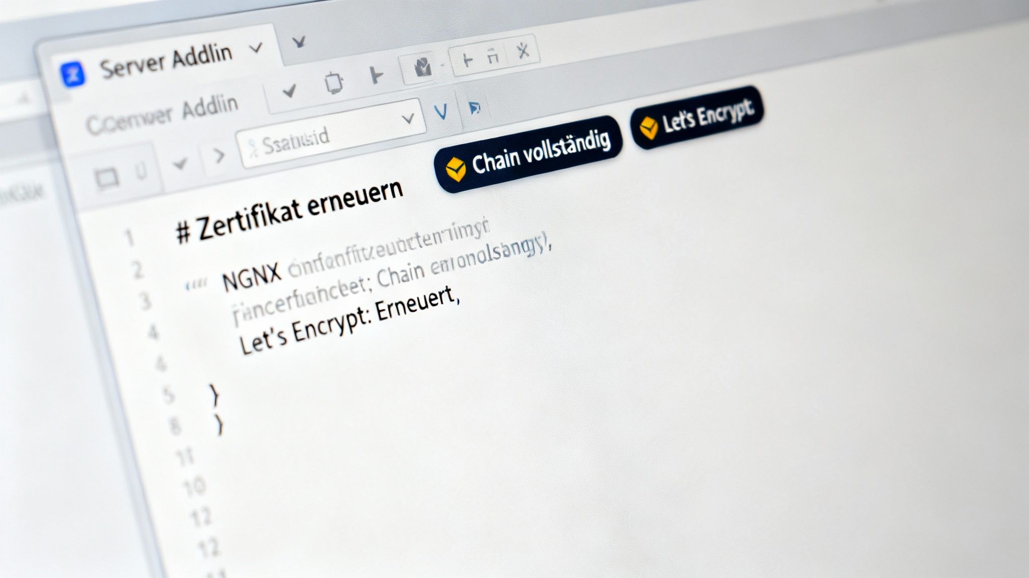 Screenshot eines SSL-Tests