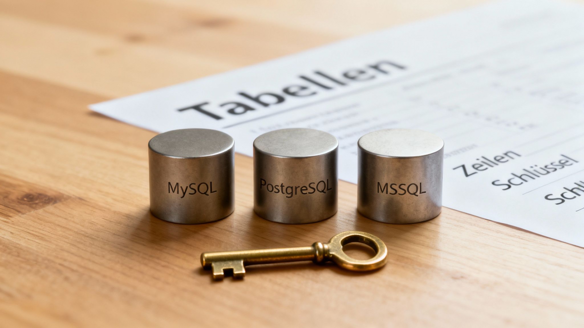 Ein Bild, das Server-Racks in einem Rechenzentrum zeigt und die physische Grundlage von Datenbanken symbolisiert.