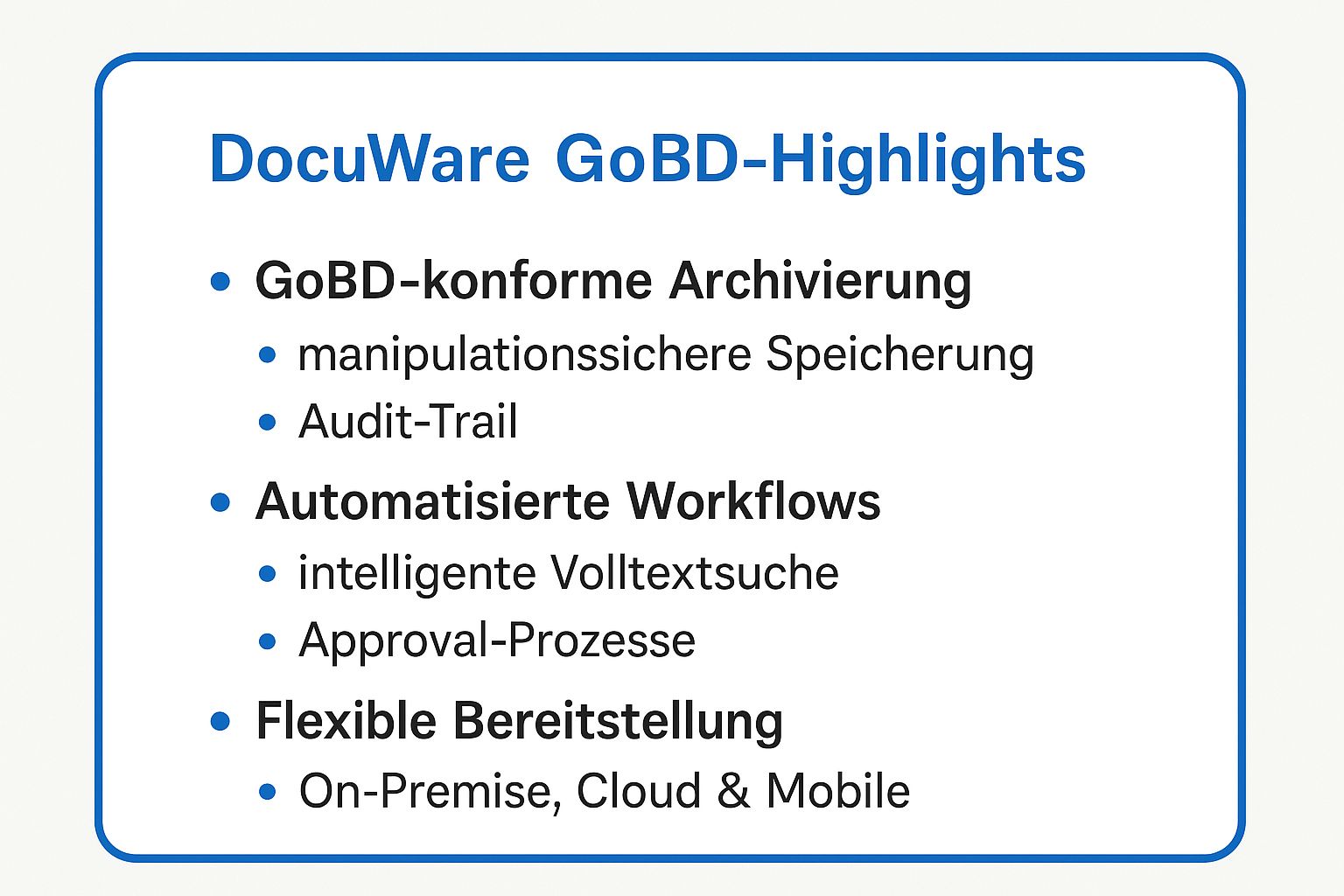 Infographic showing key data about DocuWare