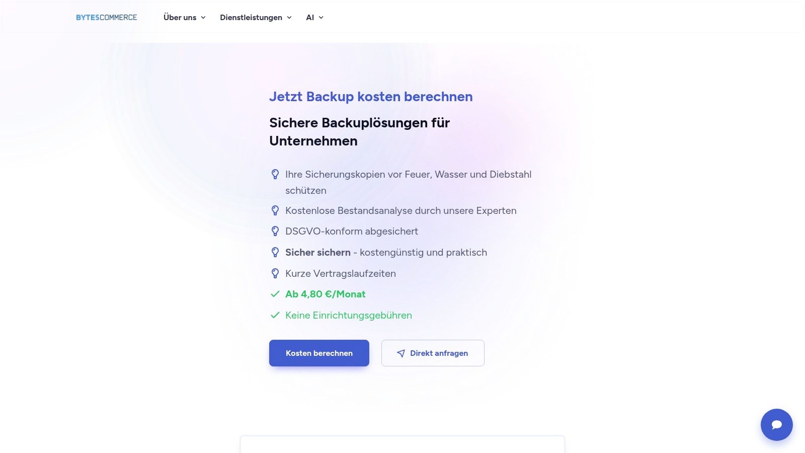 Bytes Commerce – Cloud Backup Solutions