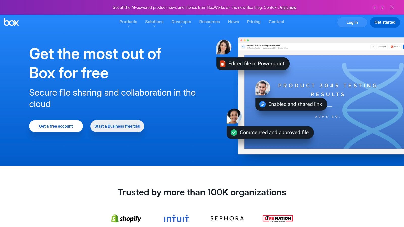 Box (Personal – Free)