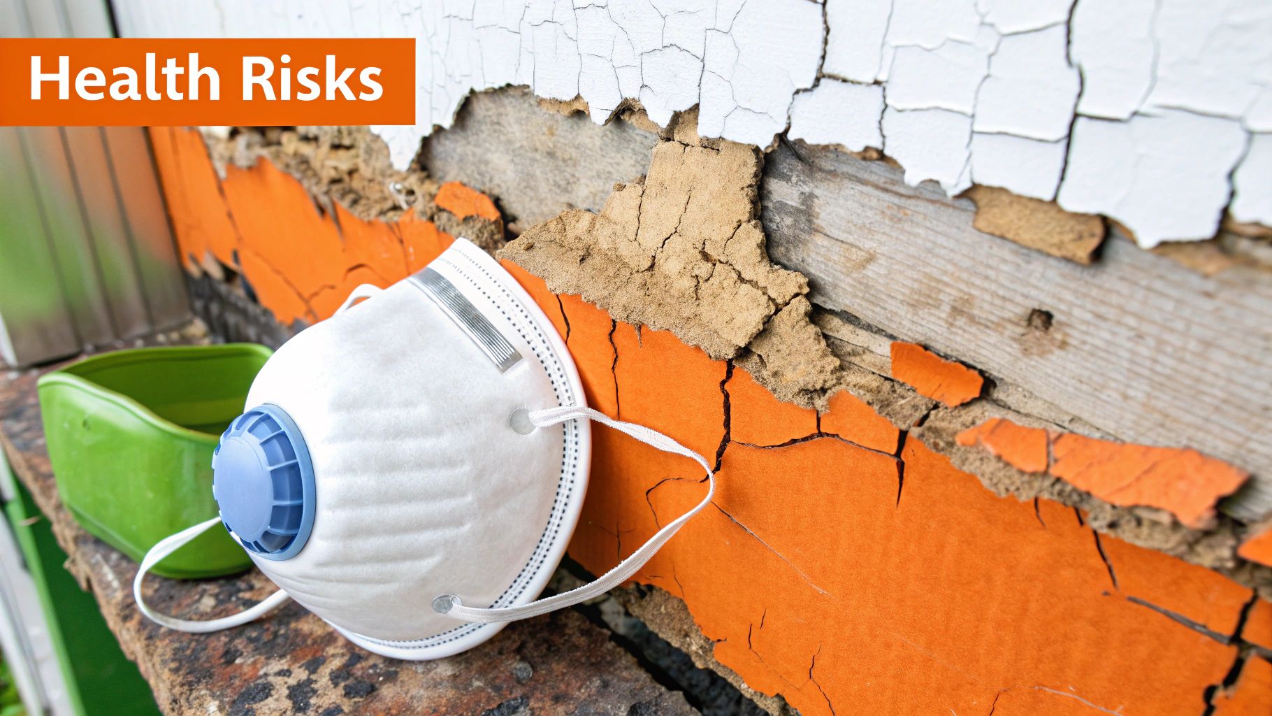 A certified technician in protective gear carefully taking an air sample inside a modern home.