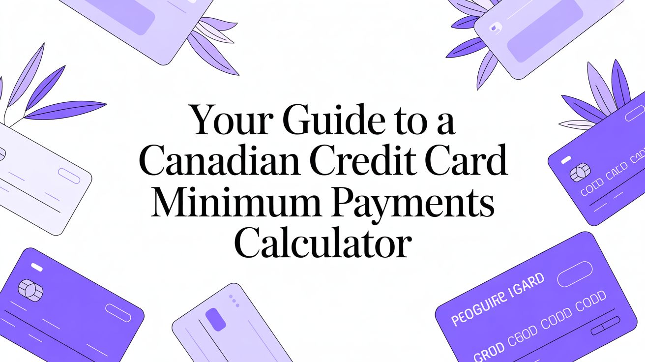 Your Guide to a Canadian Credit Card Minimum Payments Calculator
