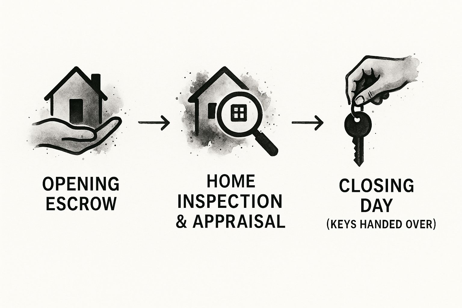 Infographic about what is escrow process