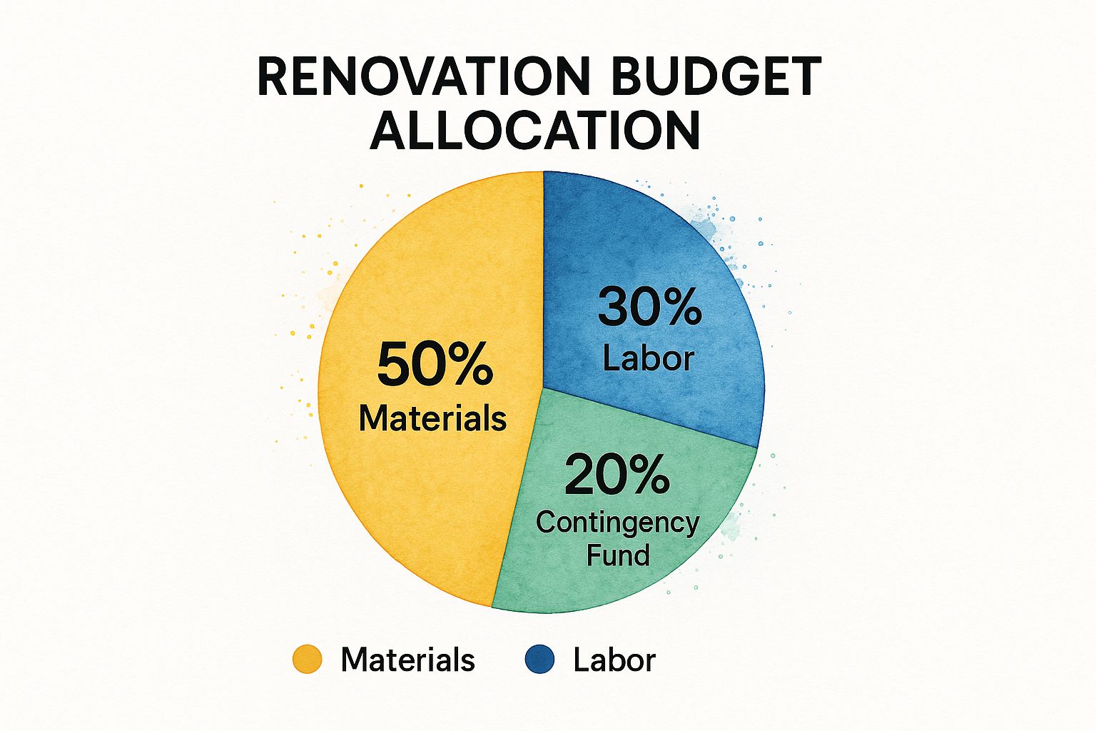 Infographic about how to estimate renovation costs