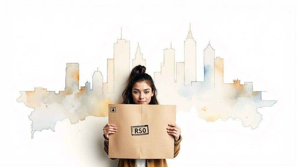 A modern apartment building in Los Angeles, representing rental properties.