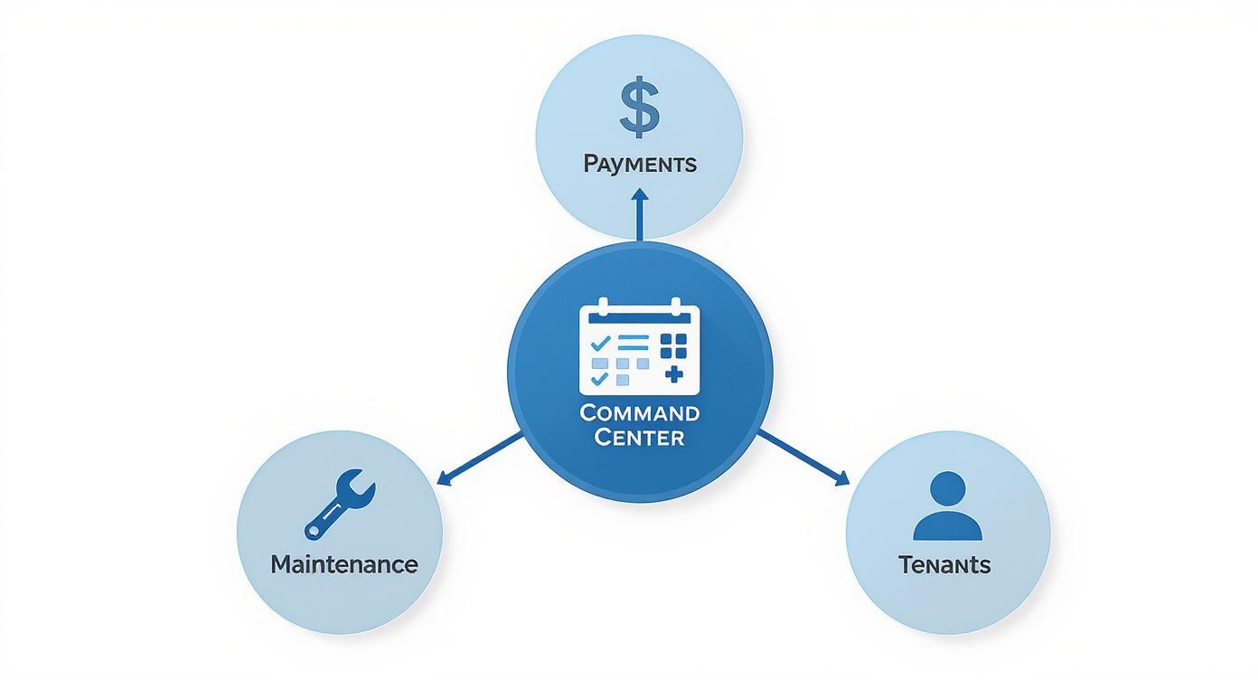 Infographic about rental property management software