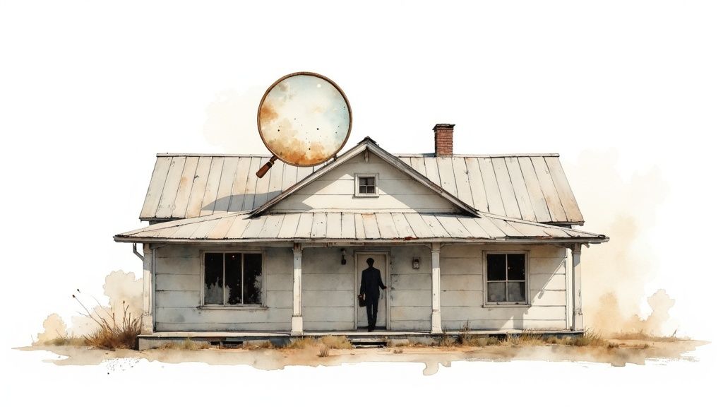 An old, historic home with a large porch and intricate architectural details, suggesting a rich past.