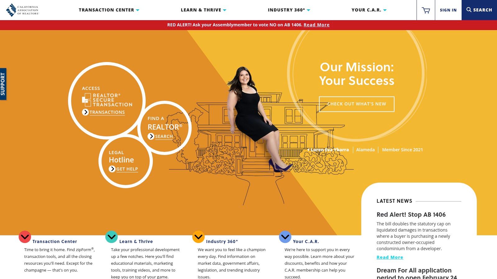 California Association of REALTORS (C.A.R.) &mdash; Find a REALTOR Directory