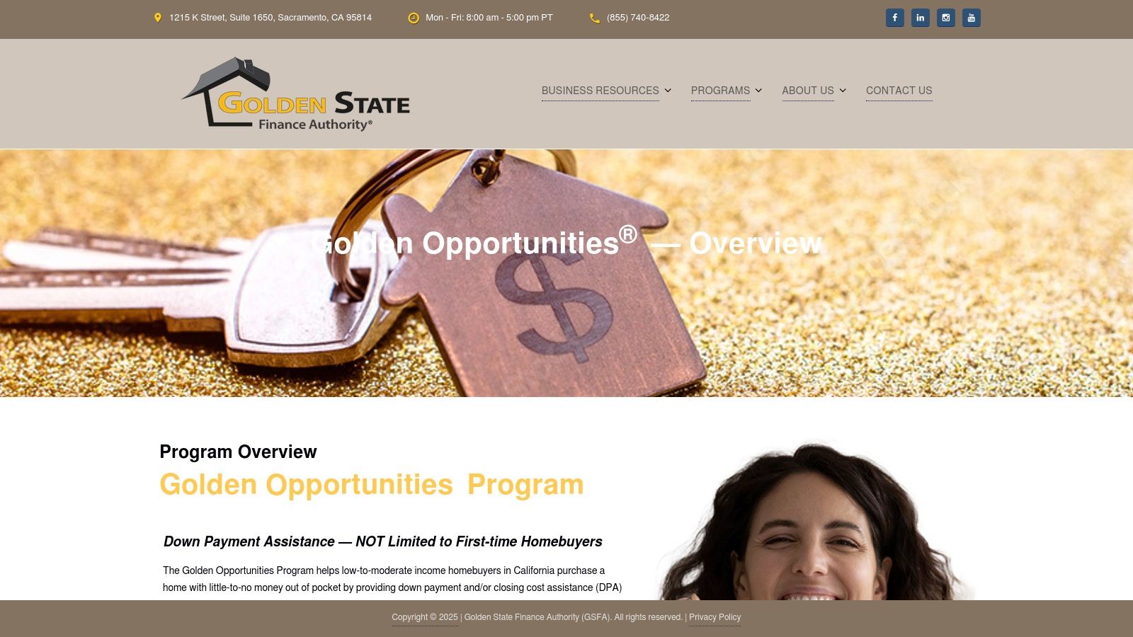 Golden State Finance Authority (GSFA) – Golden Opportunities Program