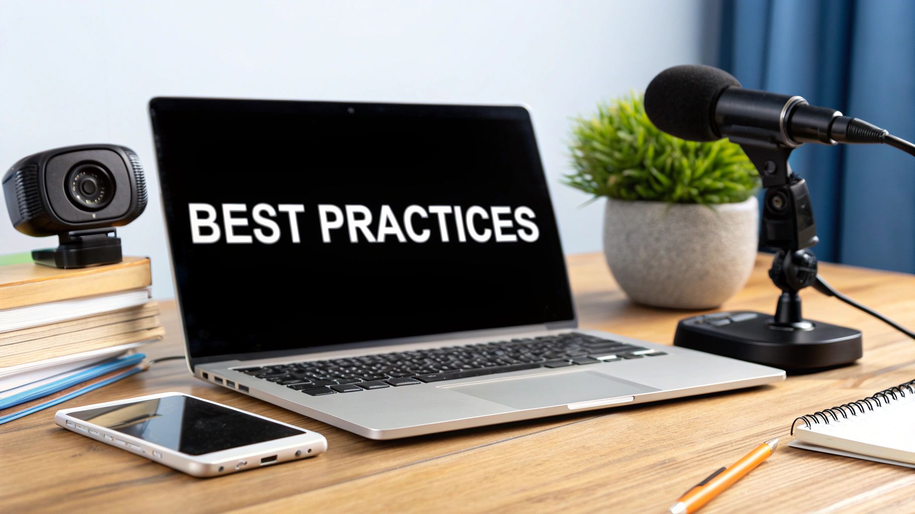 A person using VR goggles for an immersive videoconferencing experience