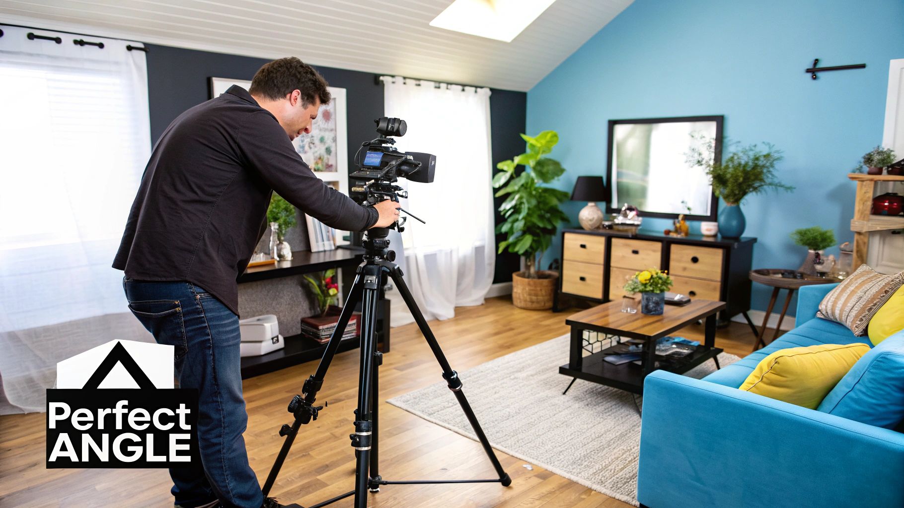 Image of cables and tech setup