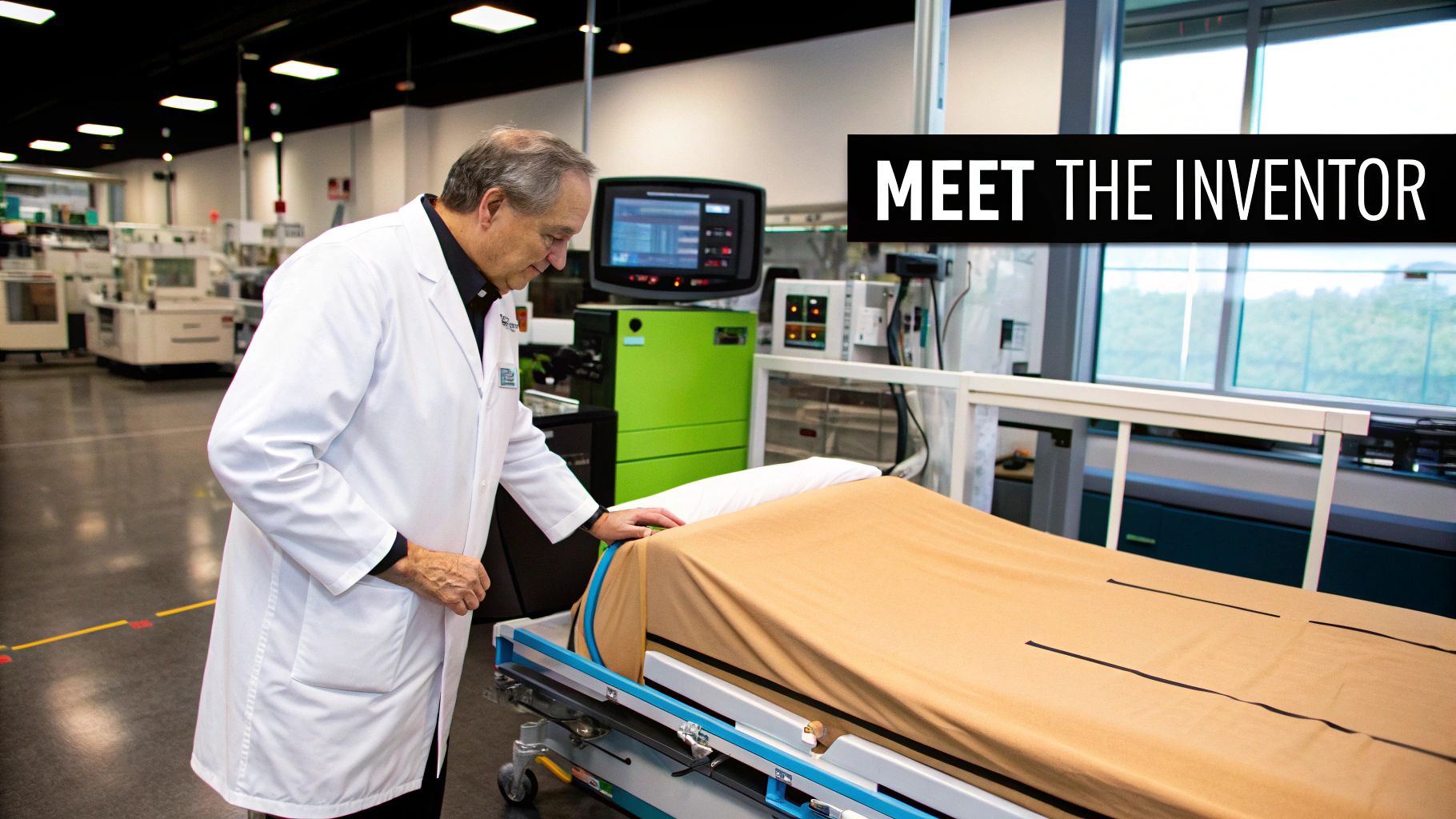 Dr. Louis Hilliard, inventor of Life Force Medbeds, standing in a professional setting.