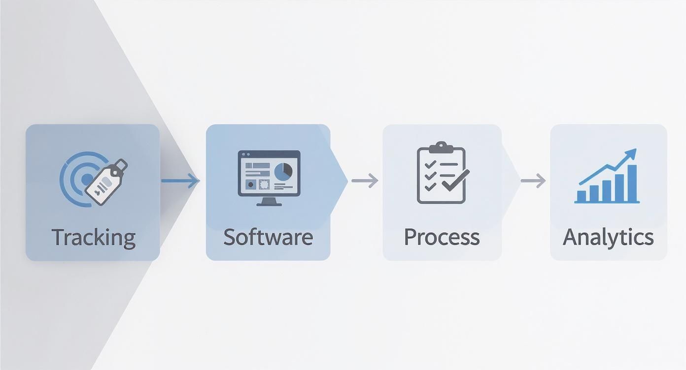 Infographic about assets inventory management