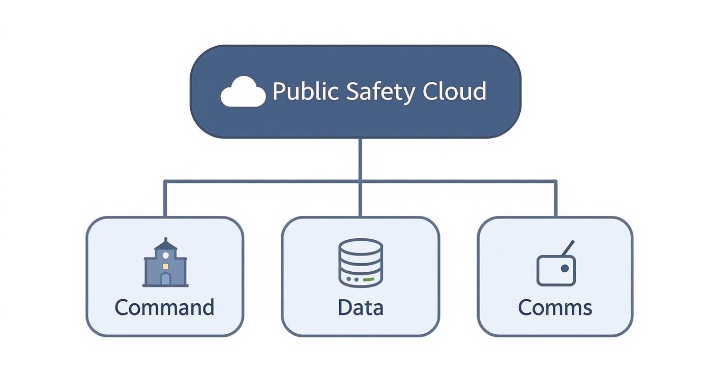 Infographic about public safety cloud