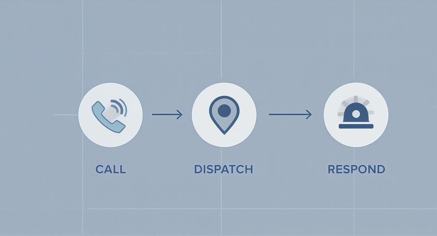 Infographic about computer aided dispatch system