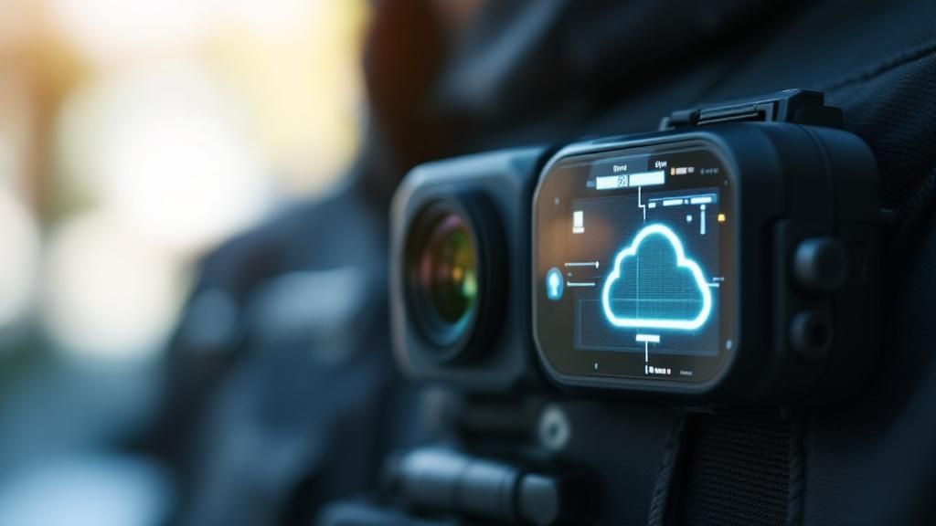 Firefighters using technology to document scene conditions during an emergency response