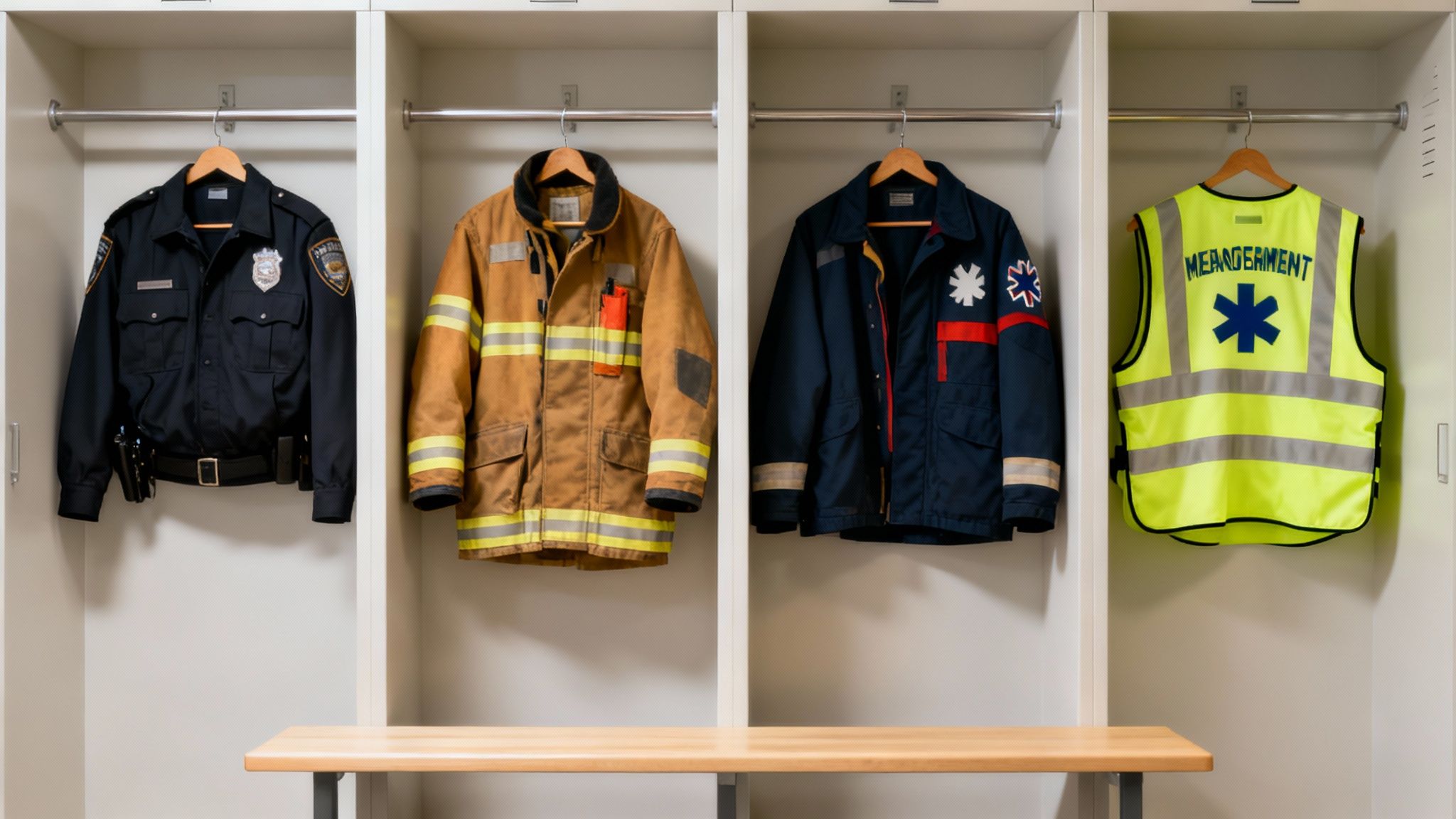 A drone flying over a city skyline at dusk, representing technology in public safety.