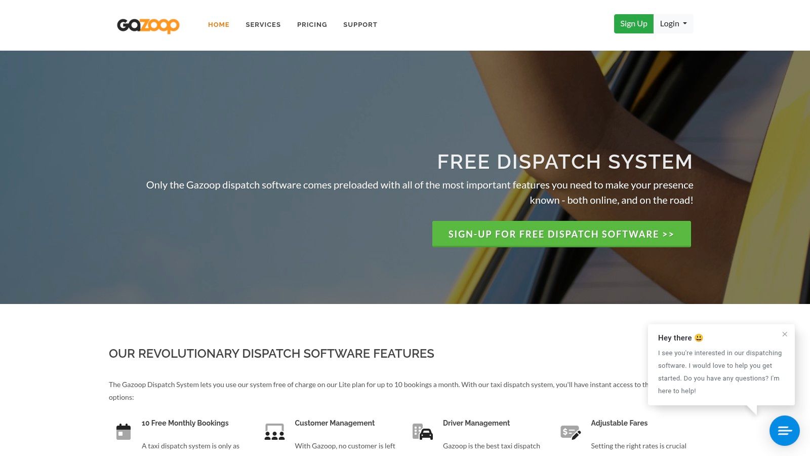 Gazoop (free taxi dispatch – Lite plan)