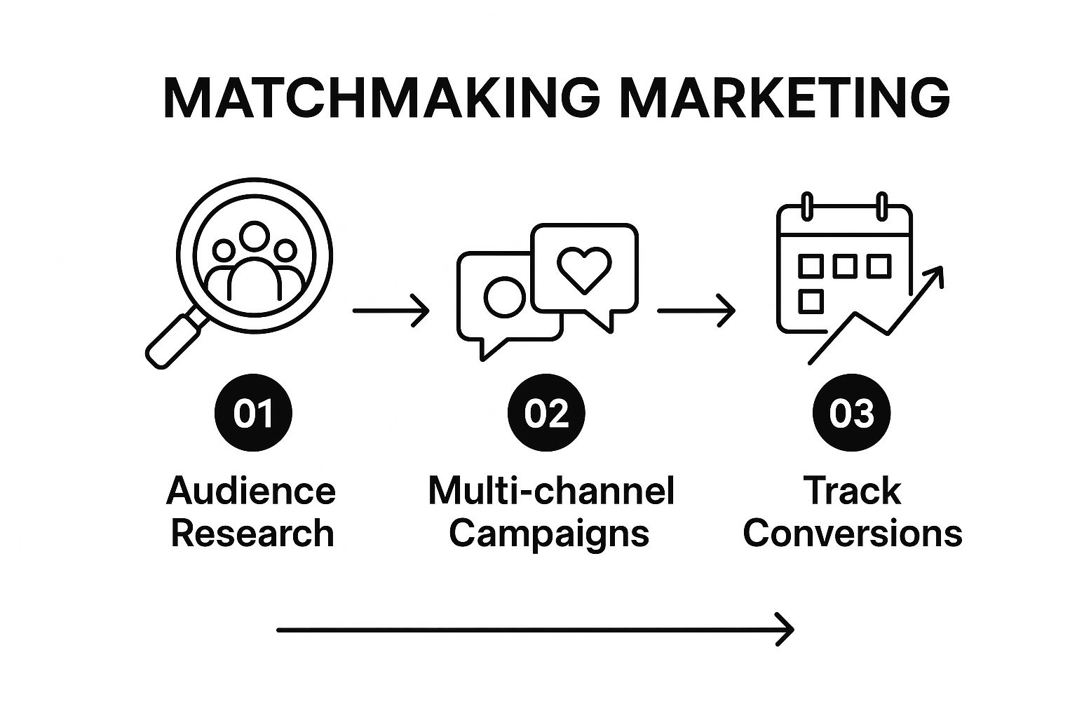 Infographic about how to start matchmaking business