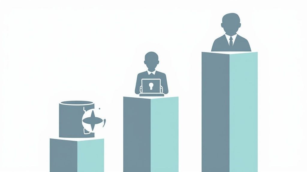People analyzing charts for security and growth