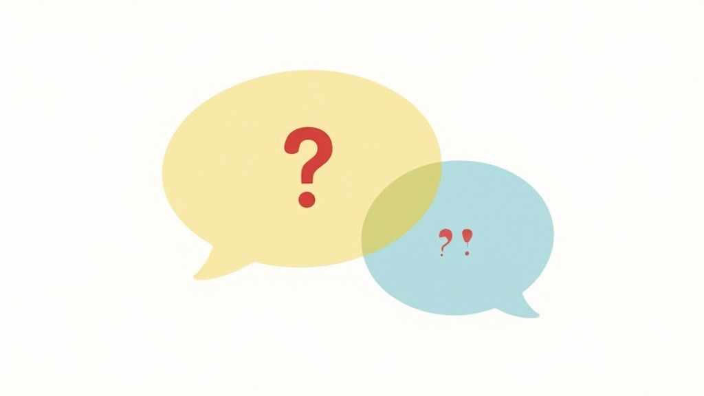 An infographic breaking down the key elements of an interactive or question-based Tinder bio.