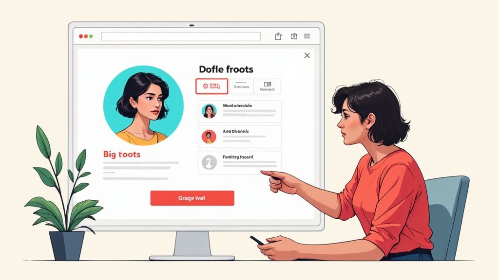 A clean, organized screenshot of the Tinder desktop interface