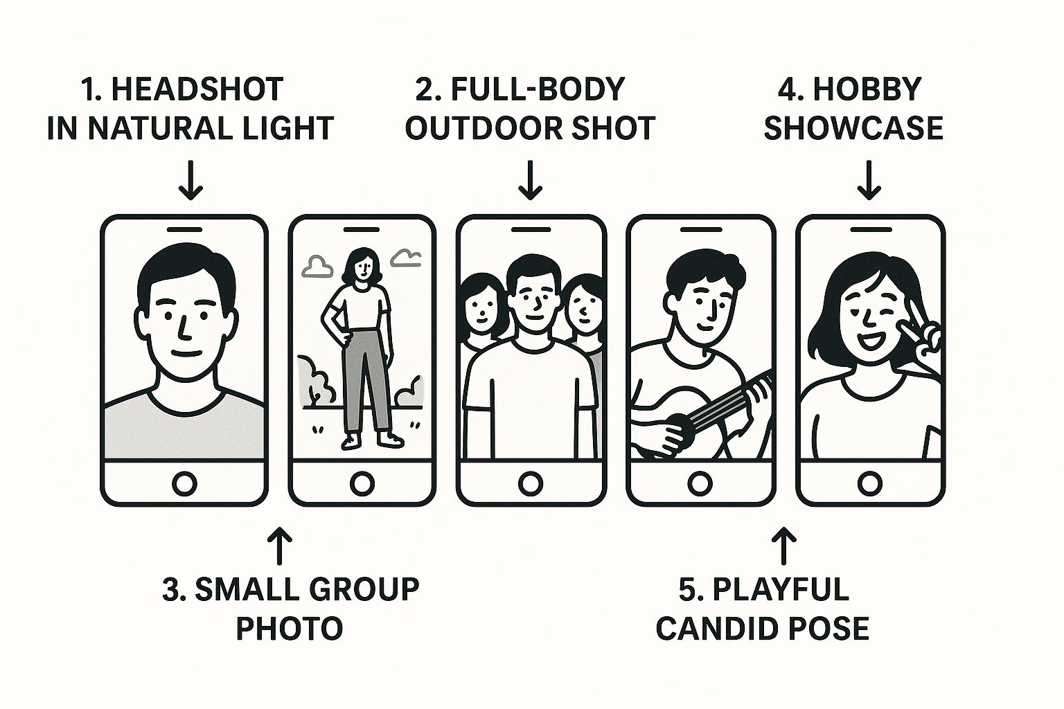 Infographic about how to improve tinder profile