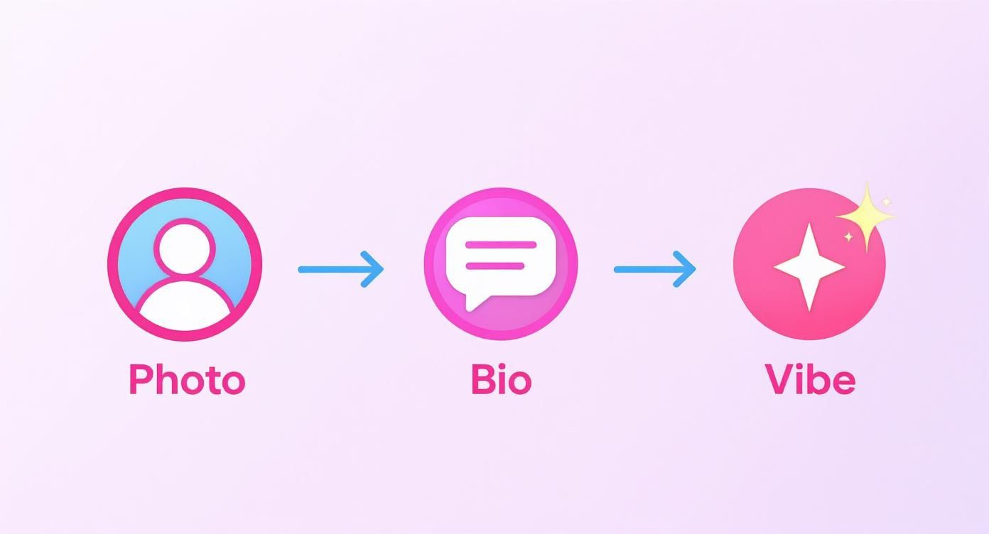 Infographic about new tinder account