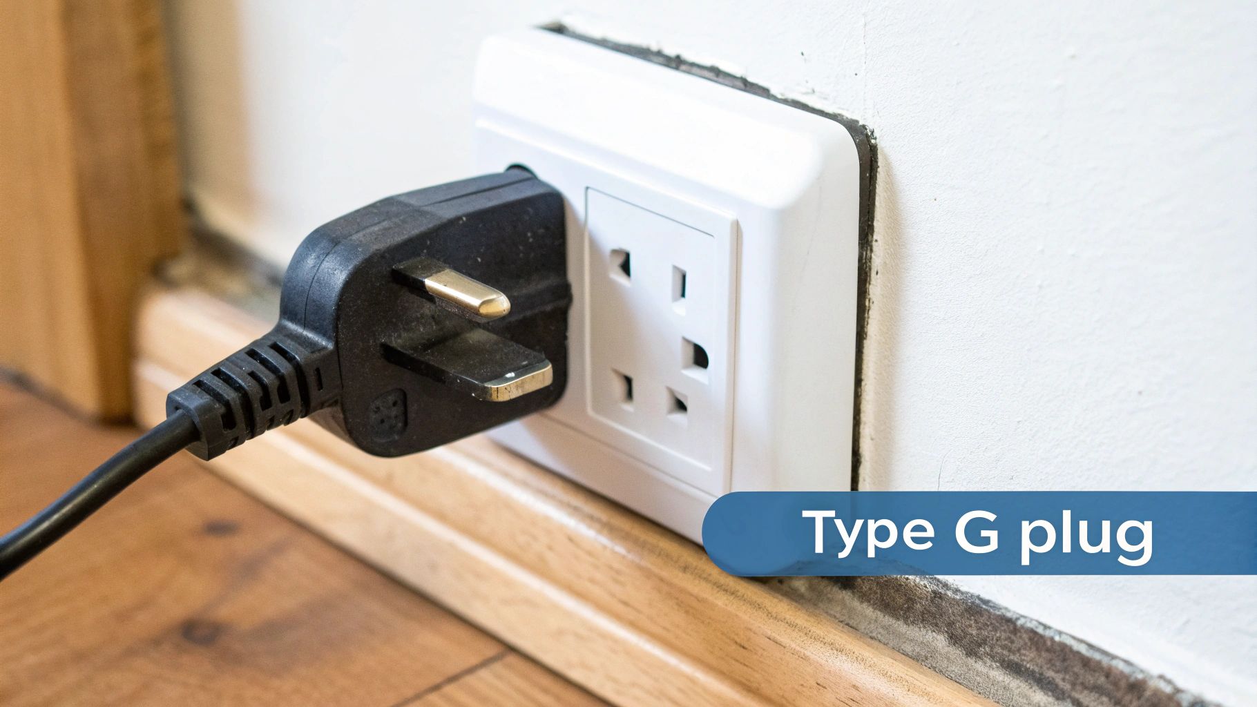 quatr plug in a plug socket 